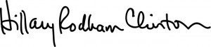 Hillary Signature